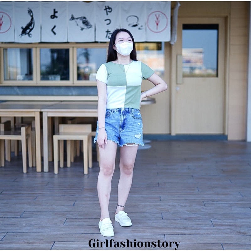 GFS LT SEAM FRONT CROP COMBINE TOP