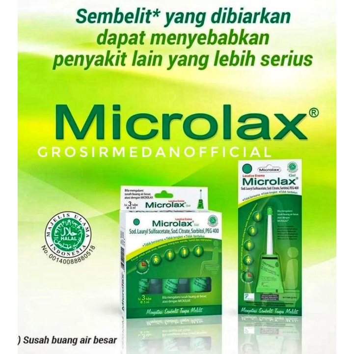 MICROLAX GEL 5 MLISI 1 DAN ISI 3 - MELANCARKAN BAB COCOK UNTUK BAB KERAS