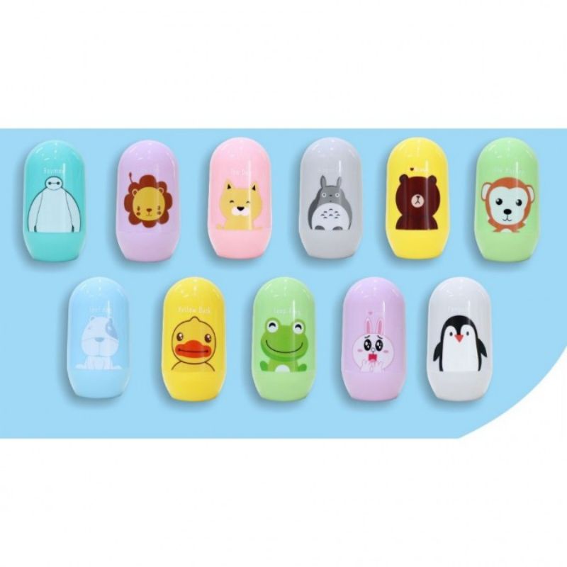 Gunting Kuku Bayi Set KOMPLIT Penutup Pembersih Kuku Grooming Baby Nail Clipping Set - Gunting Kuku Set Bayi dengan Penutup Lucu