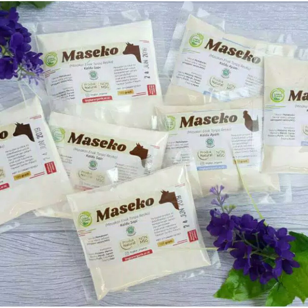 

Maseko Kaldu organik BOTOL & REFILL 100gr Non MSG Lingkar Organik