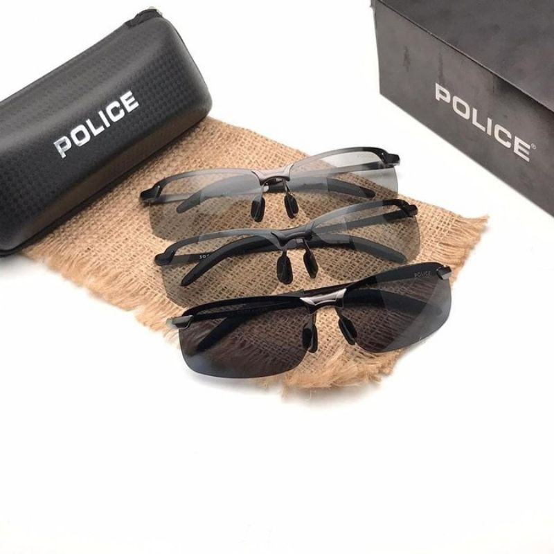 Kacamata HItam - Kacamata Pria - Sunglasses - Police3443 - Kacamata
