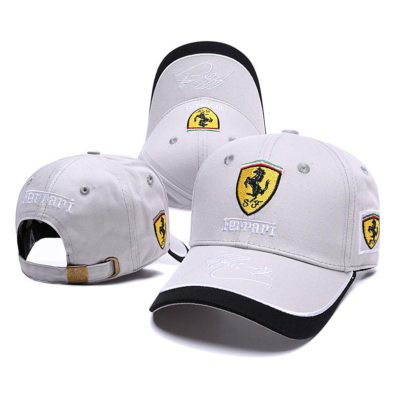 Topi Baseball Bahan Katun Motif Logo Ferrari untuk Pria Topi Baseball Bahan Katun Motif Logo Ferrari untuk Pria