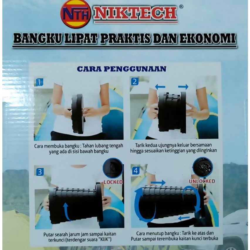 Kursi Lipat Portable Bangku Lipat Kursi Outdoor Bangku serbaguna