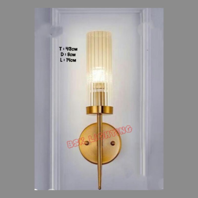 LAMPU DINDING VINTAGE Modern/Lampu dinding minimalis bronze/lampu dindimg modern minimalis glass