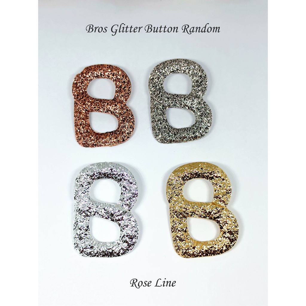 Bros Glitter Button Random