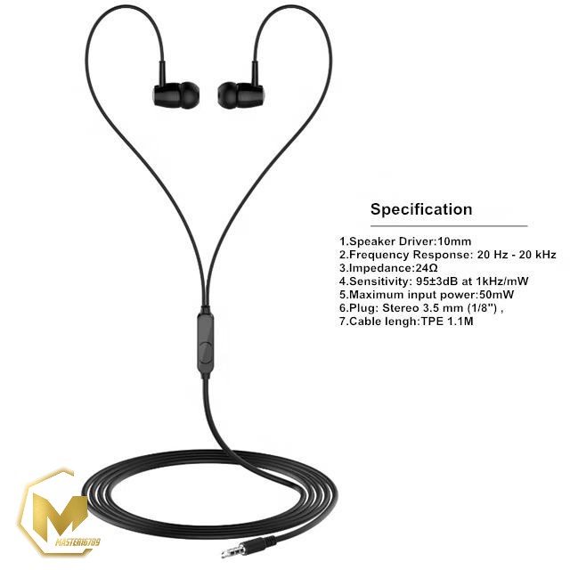 l29 headset hf earphone extra bass jack 3.5mm all type merek smartphone MA3080