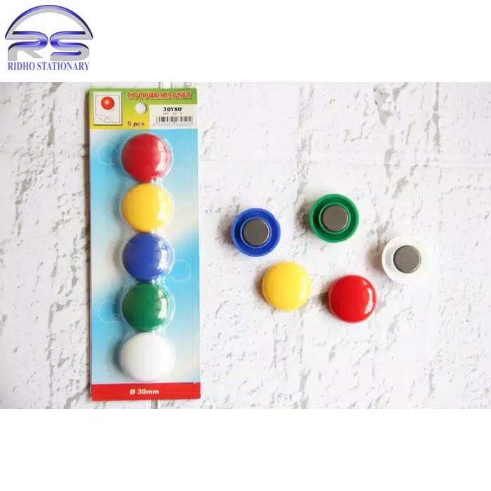 

(5 Pcs) Magnet Colour 30 mm / Magnet Warna Joyko