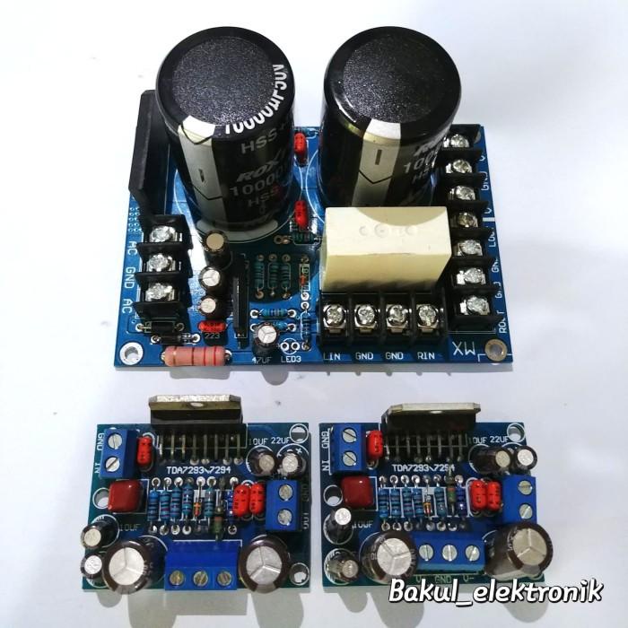 kit power stereo tda7293 + PSU + speaker protech