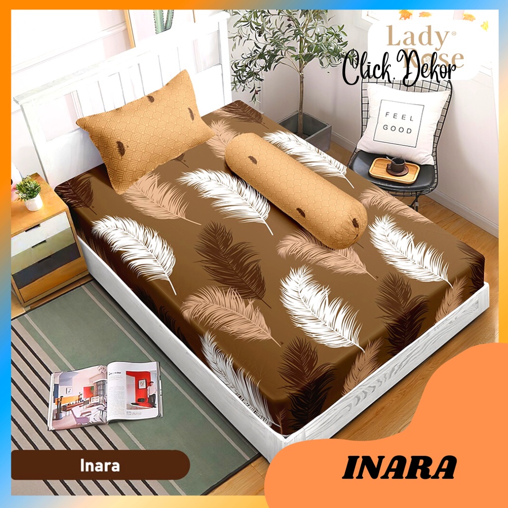 SPREI LADY ROSE SINGLE 120X200 NO 3 INARA SEPREI LADY ROSE TERBARU SEPRAI TEMPAT TIDUR CANTIK SPREI 