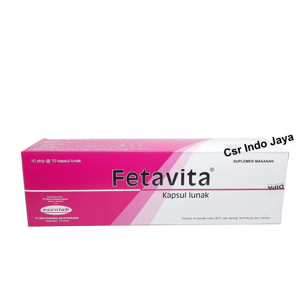 Fetavita Box 100 Kapsul Dijamin Original / Fetavita 100 Capsul