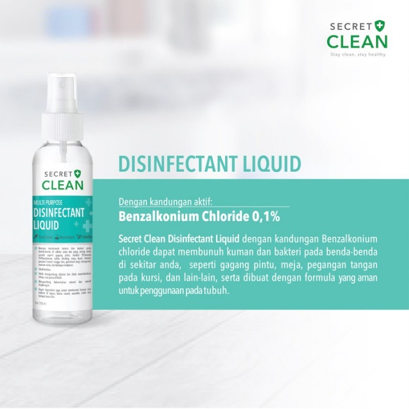 Secret Clean Disinfectant Liquid spray food grade