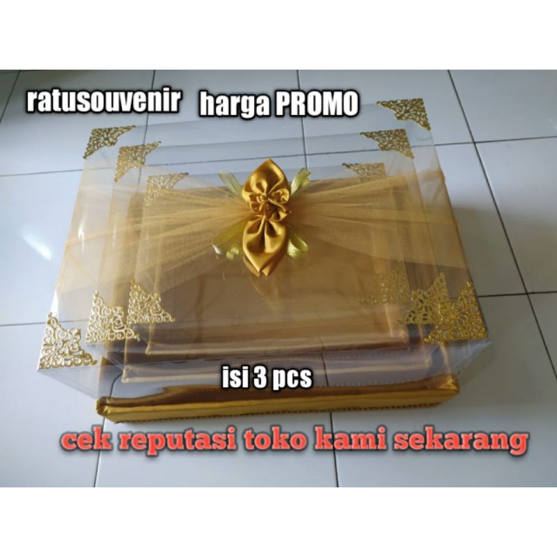 Kotak Seserahan Pernikahan Set Lengkap Isi 4 Box Hantaran Parcel Mika Unik Kekinian
