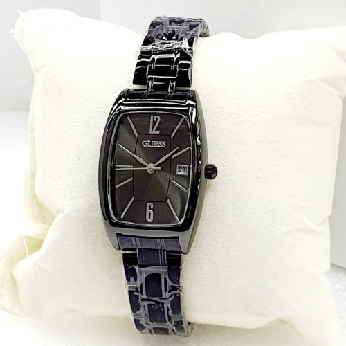 Jam Tangan GC Wanita Rantai Kecil Kotak Persegi Panjang Analog Tanggal Aktif Elegan