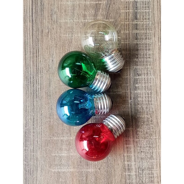 Lampu Bohlam Warna Warni dan clear Philips 15 Watt