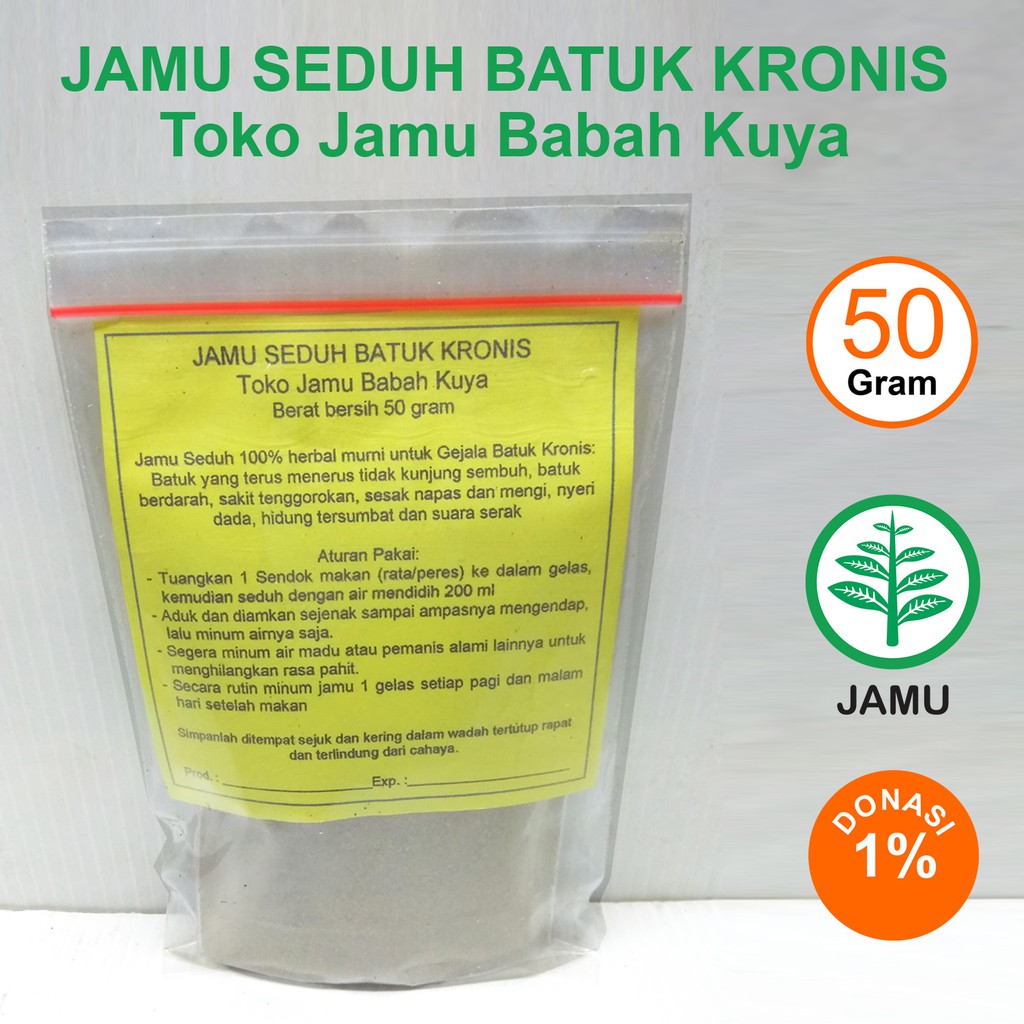 

Batuk Encer Dahak Toko Jamu Babah Kuya Racikan Seduh Serbuk Herbal Alami