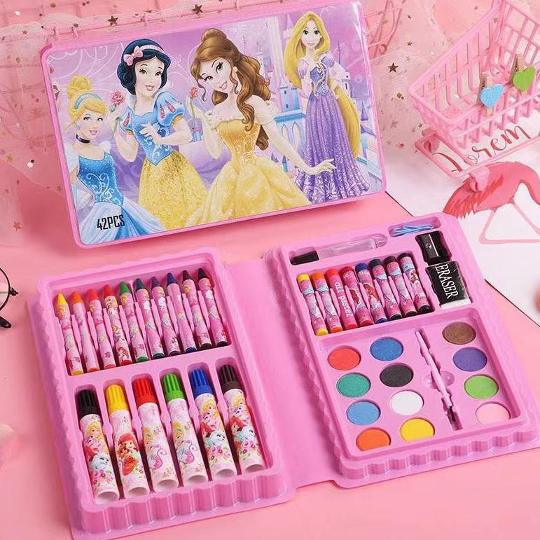 

Asli's discon Crayon 42 set alat melukis 42 warna mewarnai tulis menggambar anak hadiah lengkap mura