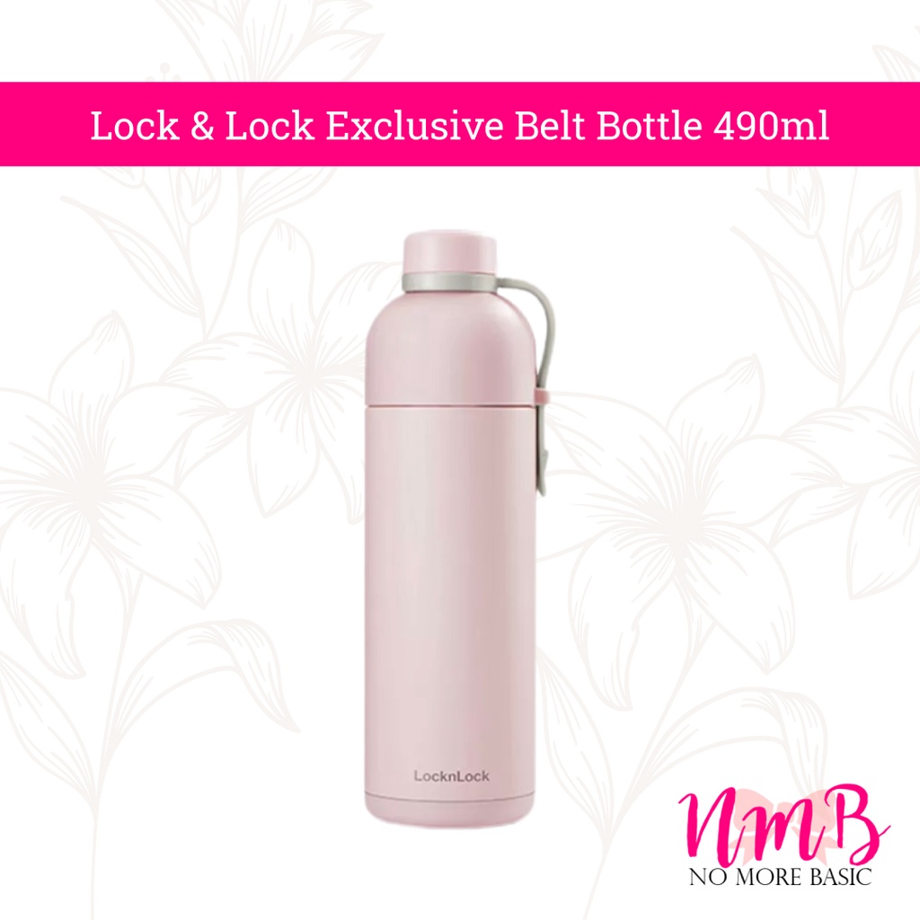 Lock &amp; Lock Exclusive Belt Bottle 490ml Tumbler Lock n Lock Termos dan Botol Minum Sport