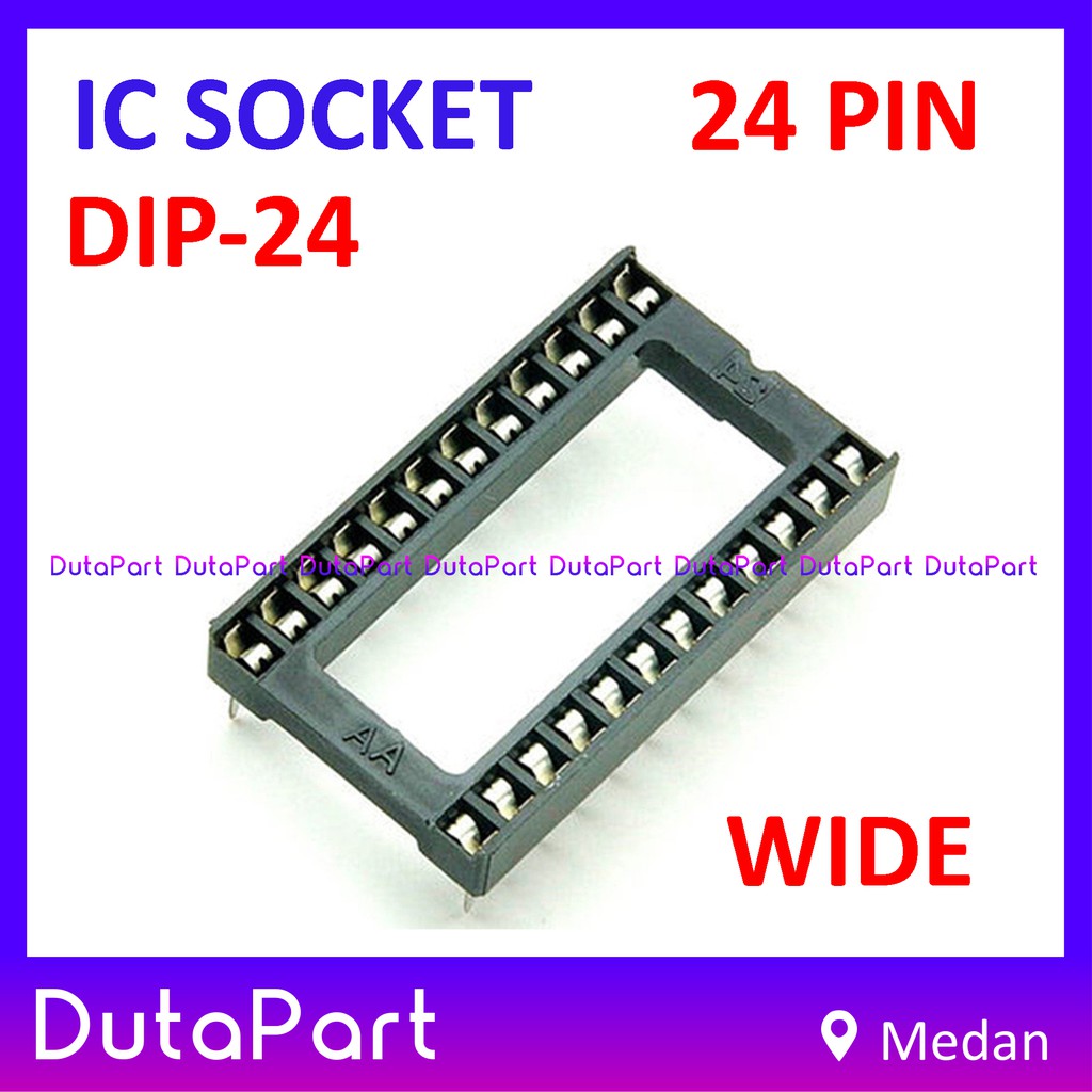 Socket IC 24 PIN 24PIN Adapter Soket DIP-24 DIP24 24P DIP 24 P WIDE