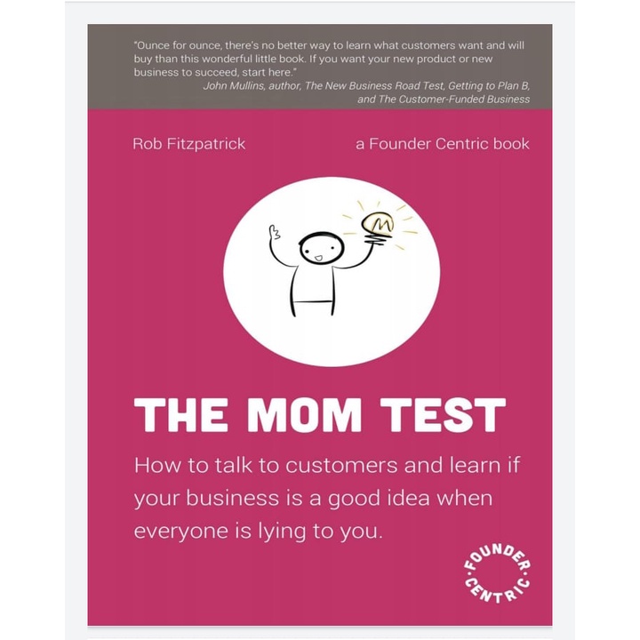 Jual Buku The Mom Test By Rob Fitzpatrick | Shopee Indonesia