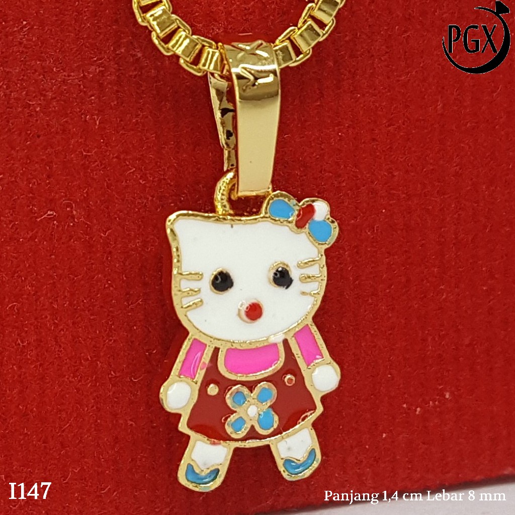 PGX Liontin Kalung Xuping Wanita Perhiasan Lapis Emas Aksesoris Fashion - I147