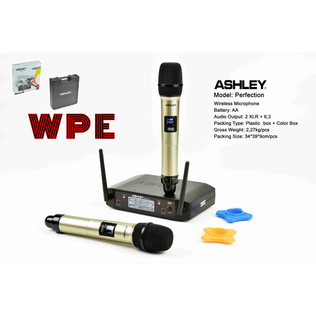 mic wireless ashley perfection original uhf