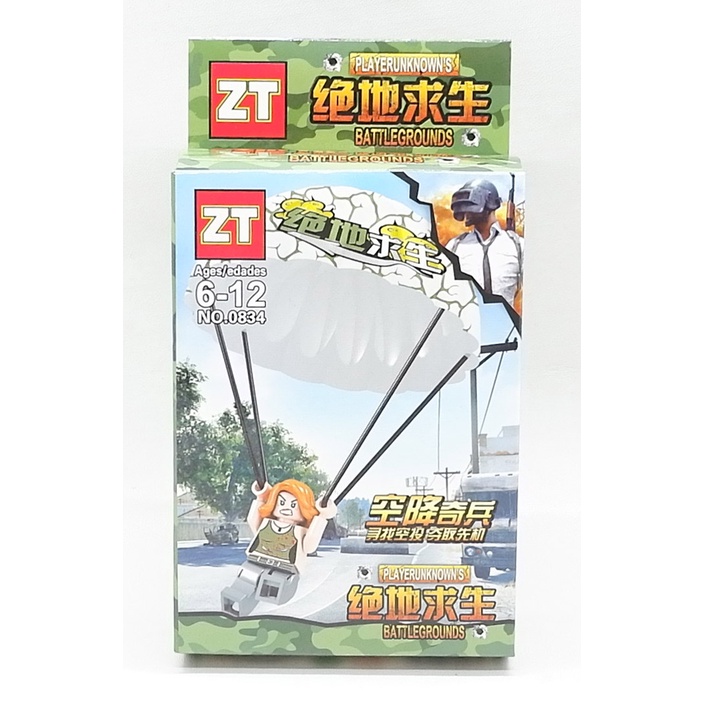 Brick Lego PUBG Battlegrounds / Mainan PUBG parasut 3