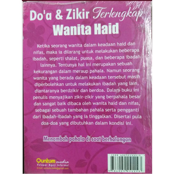 Doa Dan Zikir Terlengkap Wanita Haid Menambah Pahala Di Saat Berhalangan Muhammad Syahputra Shopee Indonesia
