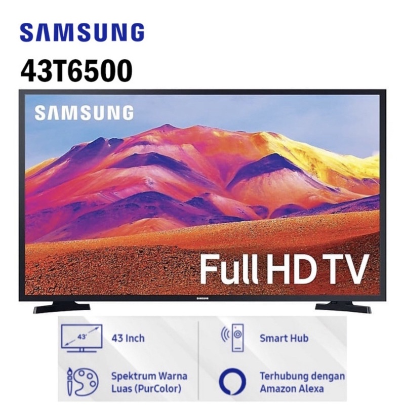 Samsung UA43T6500 43 Inch Full HD Smart LED TV 43T6500 TERBARU-SMART TV