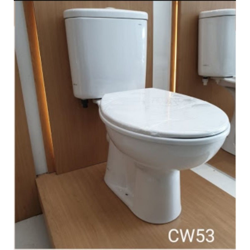 closet duduk komplit monoblok toto murah cw53 putih