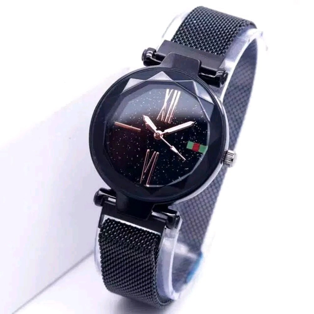 SALE Jam Tangan Wanita Fashion Magnet Hitam Elegant