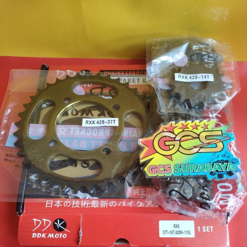 GEAR SET,GER SET,GIR PAKET FULL SET RX,RXK,RX K,RX KING BAJA BAKAR DDK MOTO