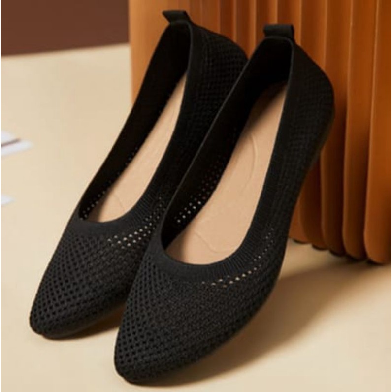 [NEW] KANOSUE FLYKNIT FLAT SHOES ANTI SLIP KS2085 IQ #Realstock