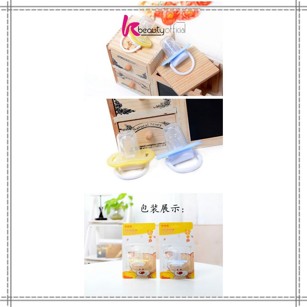 KB-C46 Empeng Bayi | Dot Bayi Bulat / Datar | Baby Pacifier / Soother | Kompeng Bayi Food Grade-8