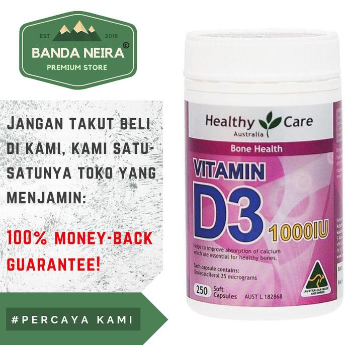 HEALTHY CARE VITAMIN D3 250 SOFTGEL 1000 IU