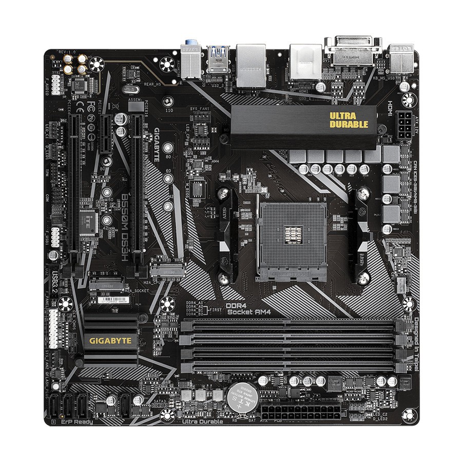 Gigabyte B550M DS3H - AMD B550 Ultra Durable Motherboard