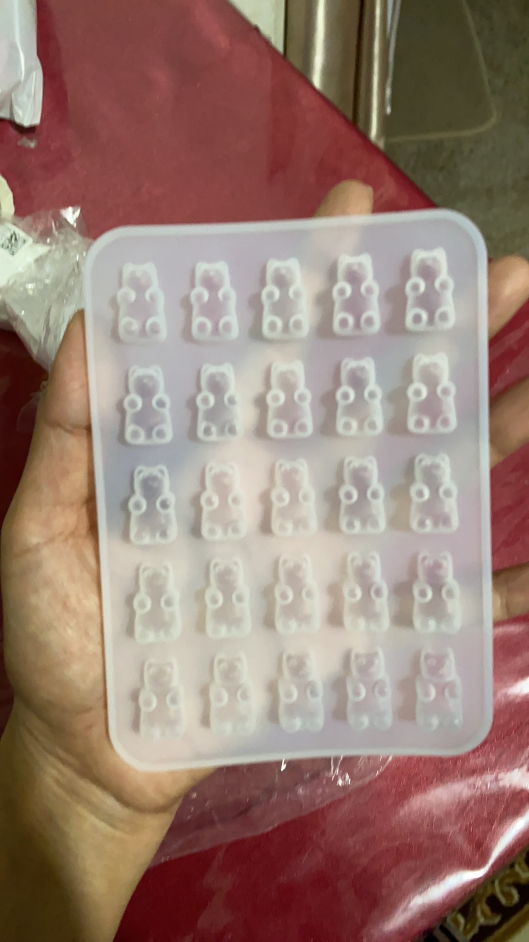 Cetakan Kristal Epoxy Resin Bentuk Beruang Bahan Silikon Untuk Liontin Dan Permen