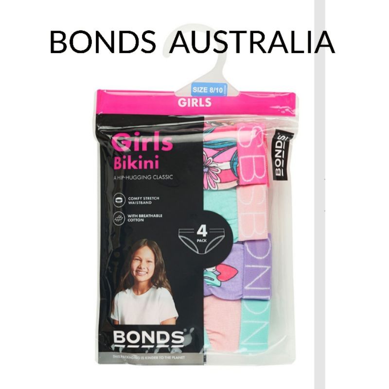 Bonds Girl Model Bikini underwear 2 thn - 16 thn/Bonds Australia/Underwear Bonds/Underwear anak pere