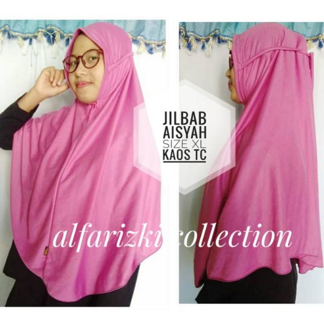 Jilbab Aisyah XL / jilbab bergo kaos tali non pet / jilbab bergo tali non pet
