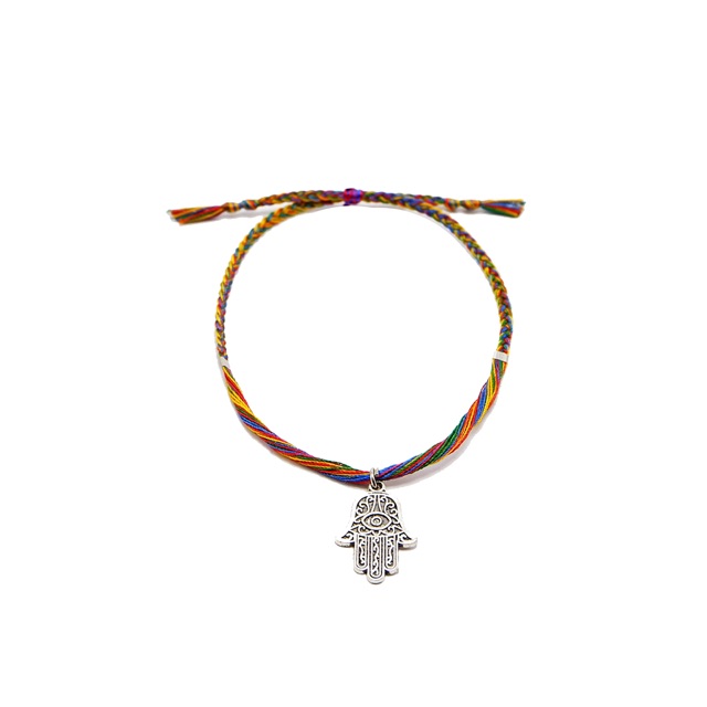 Allside Gelang Tali / Gelang Gypsy / Gelang Boho Hamsa (silver)