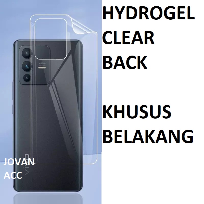 NEW VIVO V23 5G V23e 5G V21 4G V21 5G V20 V20 SE V20SE V20 2021 ANTI GORES LENTUR BELAKANG HYDROGEL BENING CLEAR  BACK ANTI JAMUR SKIN GARSKIN V23 E 5G