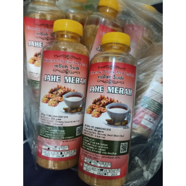 

Jahe merah bubuk minuman herbal