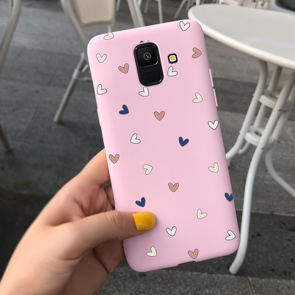 Love Heart Casing Samsung Galaxy J6 J6+ A6 A6+ A6 Plus 2018 Case Couple Silicone Cover Samsung A6Plus J6Plus A 6 J 6 Case-TGdanF1131