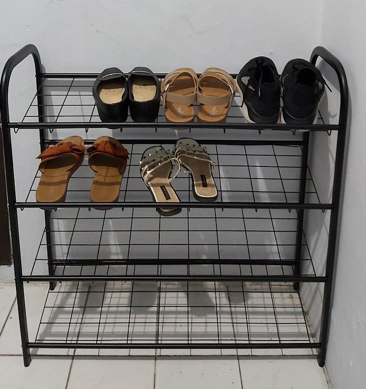Krisbow Shoe Rack Rak Sepatu 4 Susun Kuat Elegan