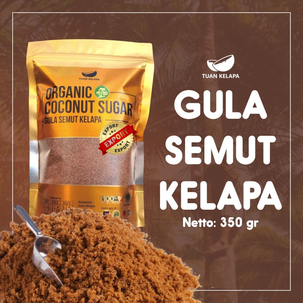 

Gula Semut Kelapa Bubuk Organik 350gr / Organic Coconut Sugar Export Quality