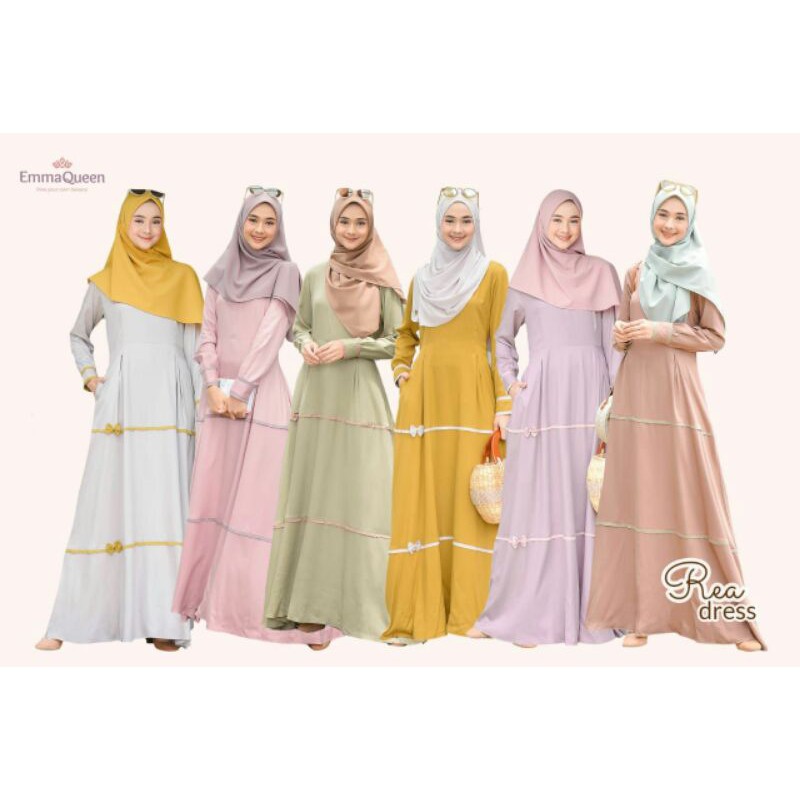 moslem ori gamis busui frendly Rea dress by Emmaqueen (open rebutan pusat)