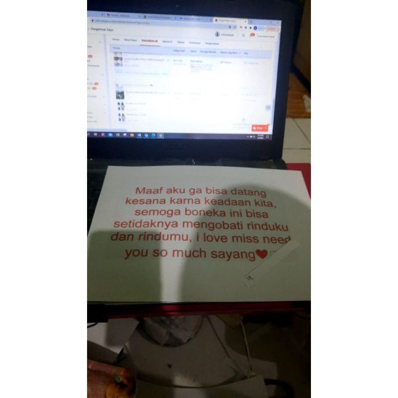 

KERTAS ucapan KASIH SAYANG print komputer