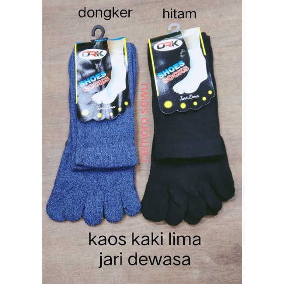 kaos kaki jari dewasa lima jari