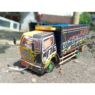  Miniatur  Truk  Oleng New Tawakal 3 skala 1 16 Shopee 