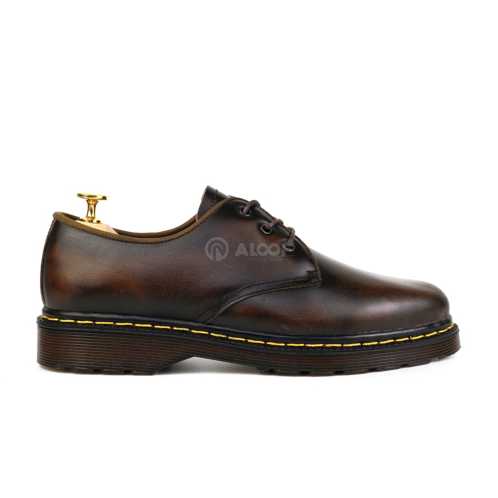 Aloof DELOW - Sepatu Docmart Pria Original Oxford Kulit Asli