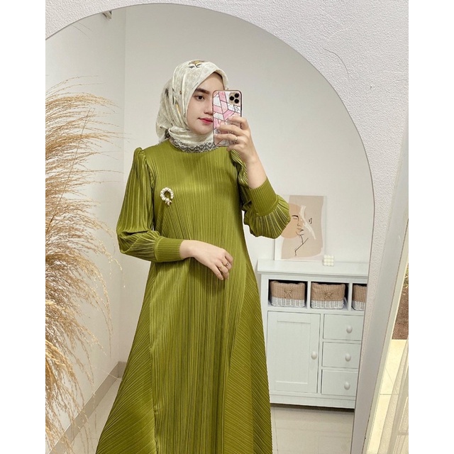 princess pleats dress / dress plisket / plisket 3D